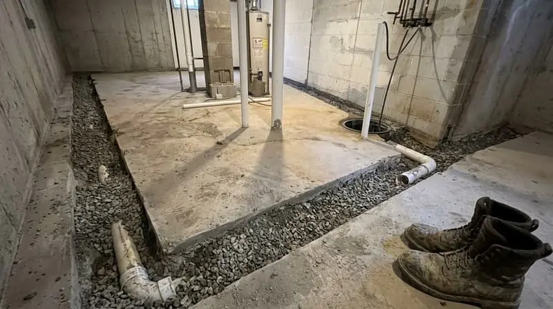 Full Basement Waterproofing System